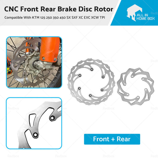 CNC Front Rear Brake Disc Rotor Suitable For KTM 125 250 350 450 SX SXF XC EXC-0