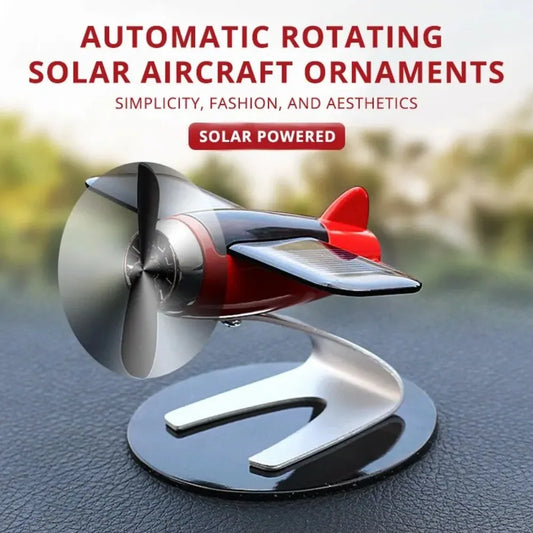Solar Airplane Car Decoration Ornament-0