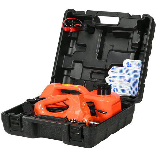 5 Ton (11000lbs) Electric Car Jack Kit with 12V Auto Car Floor Jack, Impact Wrench, 15.5-45cm Car Tire Lift Kit, for Car SUV Sedan MPV-0